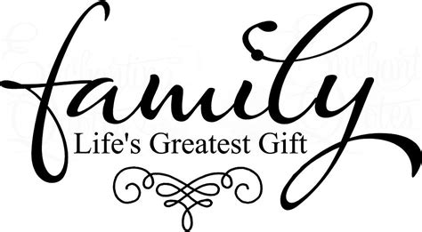 Life's Greatest Gift Wall Quote Decal | Family quotes vinyl, Family ...