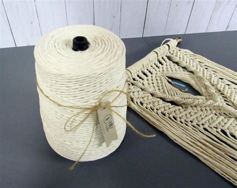 2.5 Mm Cord, Macrame Rope, Macrame Twine, Natural Rope, White Cord, Poly Cotton Twine, Cotton ...