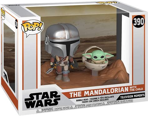 Funko Pop! Star Wars: Mandalorian - Mandaloriano com Grogu ''Baby Yoda'' #390 - Funko - Toyshow ...