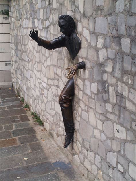 Paris street art. Sculpture is coming out of the wall. | Street art, Murals street art, Street ...