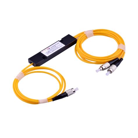 2PCS FC/UPC 1x2 FBT Fiber Optic Splitter 1310/1550nm Singlemode, PLC Splitter Module SM 1M, High ...