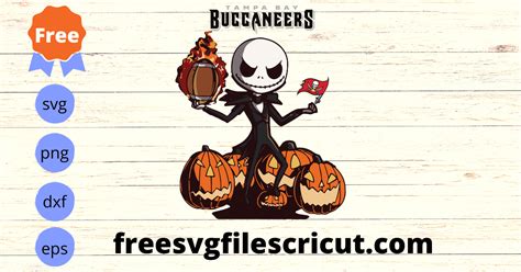 Free Jack Skellington Svg, Halloween Svg, Tampa Bay Buccaneers Svg ...