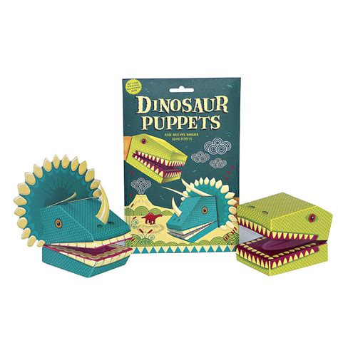 create your own dinosaur puppets kit by clockwork soldier | notonthehighstreet.com