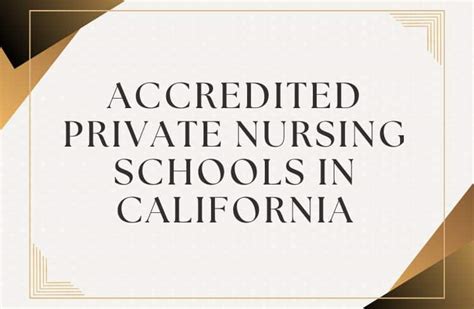 The Best Accredited Private Nursing Schools in California: The Top 5 ...