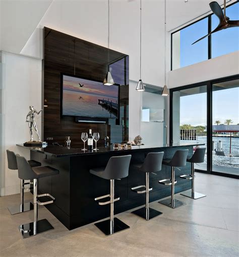 20 Glorious Contemporary Home Bar Designs You'll Go Crazy For | Modern home bar, Home bar ...