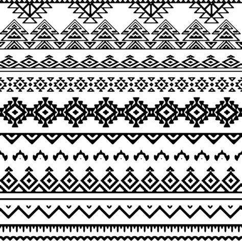 Free Vector | Black and white tribal pattern