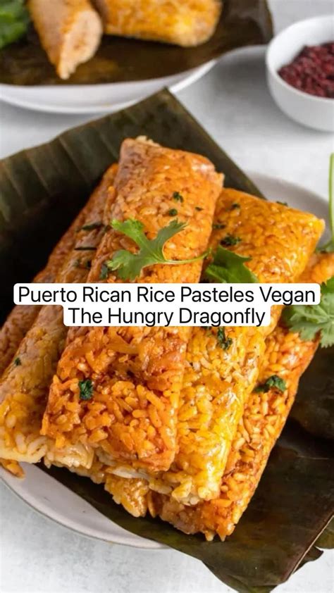 Puerto Rican Rice Pasteles, Vegan Recipe, Puerto Rican food, vegan food, pasteles boricuas ...