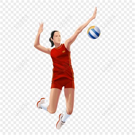 Volleyball Hitter Clipart