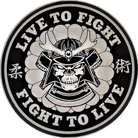 Jiu jitsu patches Brazilian Jiu Jitsu Gi Patch Live to Fight | Etsy