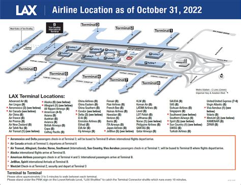 LAX Official Site| Airport Terminal Map & Airline Location Map