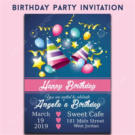 Birthday Clipart Invitation