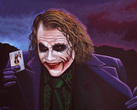 The Joker Heath Ledger Painting at PaintingValley.com | Explore ...