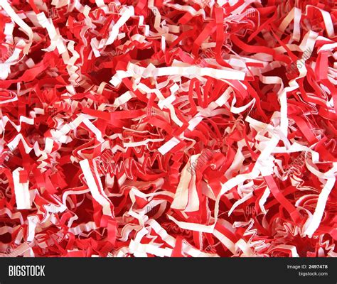 Red White Confetti Image & Photo | Bigstock