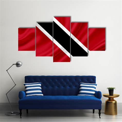 Waving Trinidad & Tobago Flag Canvas Wall Art - Tiaracle