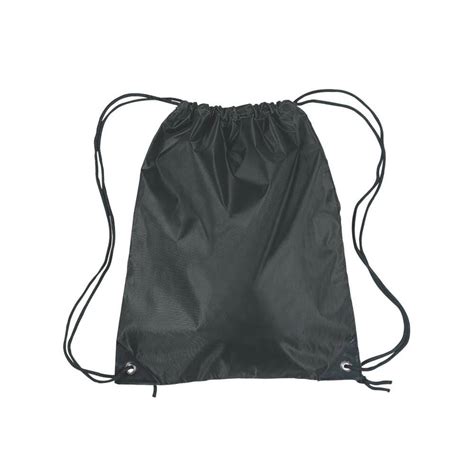 Large Black Drawstring Bags - WGL-03