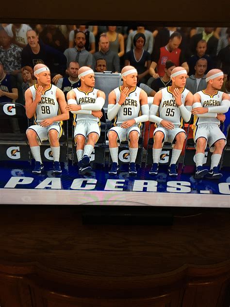 The legendary bench of the 13-14 Pacers : r/NBA2k