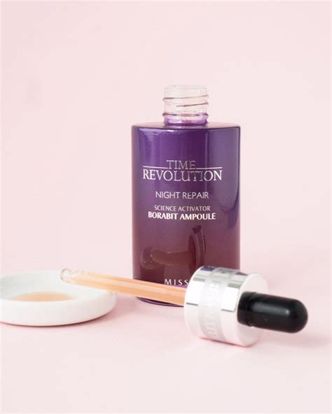 Missha Time Revolution Night Repair Ampoule | Oily skin care, Skin care steps, Skin care