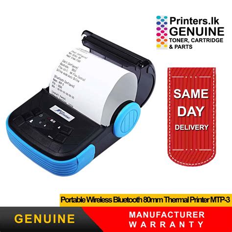 Portable Wireless Bluetooth 80mm Thermal Printer MTP-3