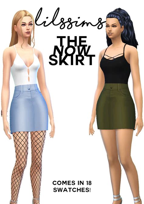 Sims 4 Cc Maxis Match Skirt