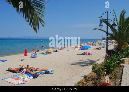 Beach view, Polychrono, Kassandra Peninsula, Chalkidiki, Central ...