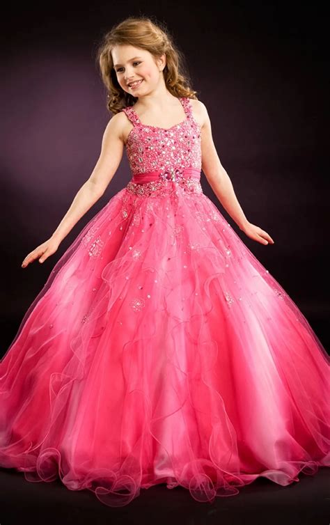 2016 children glitz girls pageant dresses beading princess blush floor length girls pageant ...