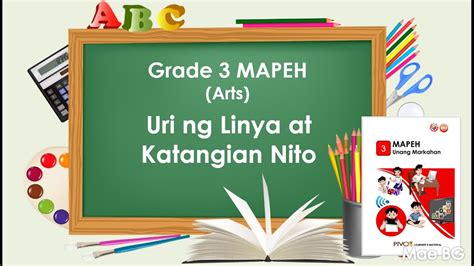 URI NG LINYA AT ANG KATANGIAN NITO | GRADE 3 MAPEH (ARTS) - YouTube