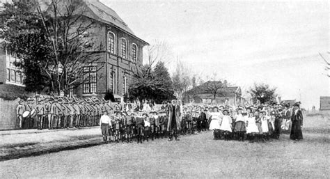 Photograph, Staff and students of Surrey Hills Primary School, Empire Day celebrations, 1911