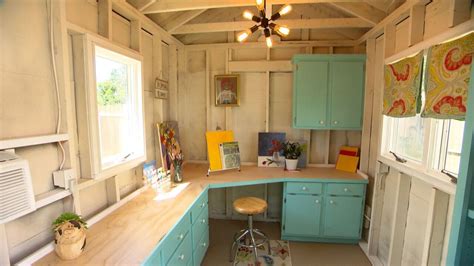 Studio Space, Art Studio, She Shed Interior Ideas, Shed Shelving, Shed ...