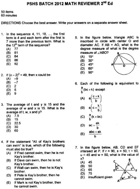 Senior high stem entrance exam reviewer - moviesvil