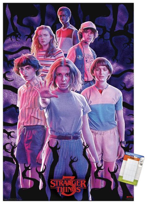 Buy Trends International Netflix Stranger Things: Season 3 - Group Wall , 22.375" x 34 ...