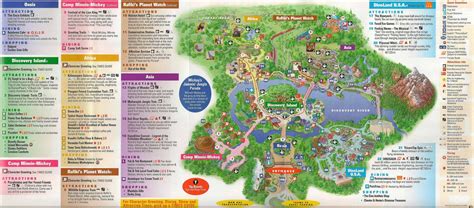 Disney’s Discovery Island Map and Brochure (1985) | ThemeParkBrochures.net