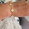 Clover Bracelet, 18K Gold Plated 5 Motif Clover Bracelet, Four Leaf Clover Bracelet, Item Will ...