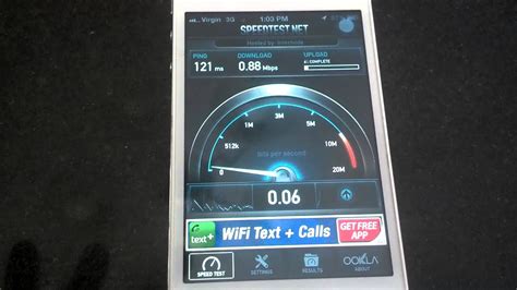 Virgin mobile 3G speed test - YouTube