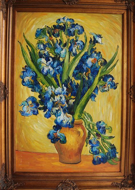 Irises on a Vase by Vincent Van Gogh | Laura Kirsten