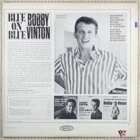 Bobby Vinton – Blue Velvet (1963) Vinyl, LP, Album, Mono – Voluptuous ...