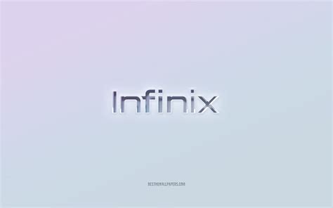 Infinix Mobile logo, cut out 3d text, white background, Infinix Mobile 3d logo, Infinix Mobile ...