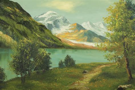 Mountain Landscape Oil Painting | EBTH