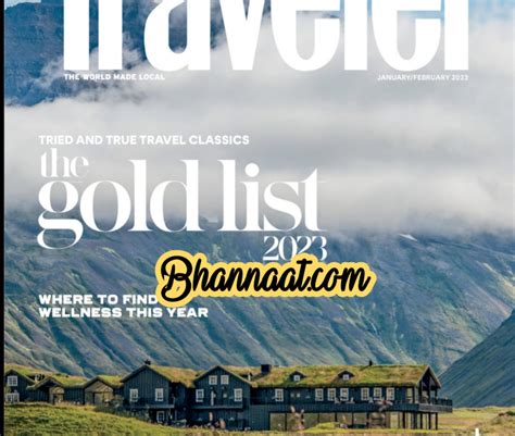 Conde Nast Traveler January/February 2023 pdf The Gold List 2023 pdf magazine conde nast ...