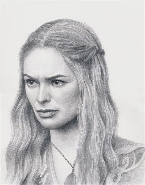 Game of Thrones fan art Cersei Lannister actress Lena Headey, Original ...