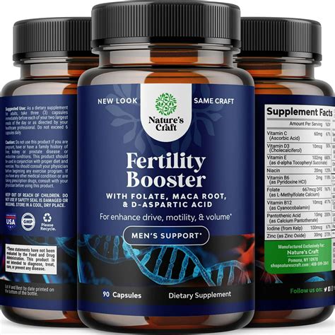 Prenatal Multivitamin Male Fertility Supplement - L-Arginine D-Aspartic Acid and Maca Root ...