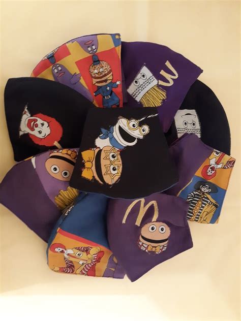 Ronald McDonald Face masks for kids adults | Etsy