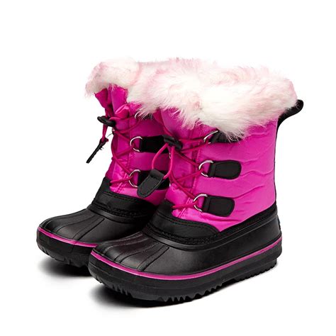 Mudibear 2018 New Baby Girls Mid Calf Snow Boots Kids Warm Winter Shoes Children Rubber ...