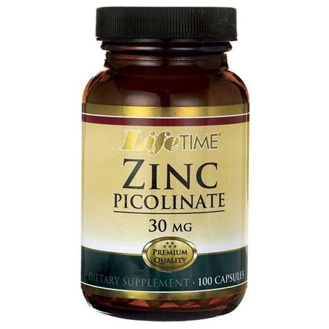 Lifetime Vitamins Zinc Picolinate 30 mg 100 Caps - Swanson®