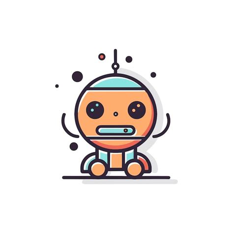 Premium Vector | Cute Robot Flat Vector