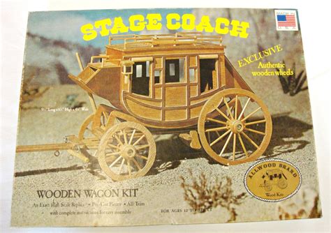 Stagecoach Model Kit No. 5013 Pre-Cut Wooden Wagon Kit by