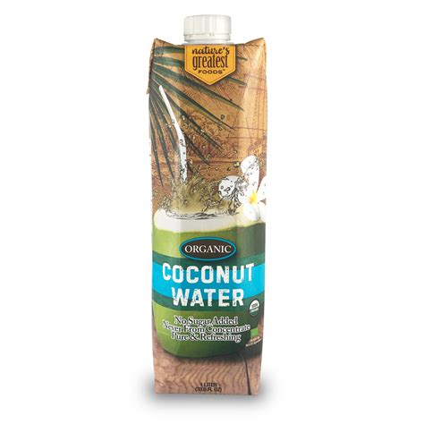 COCONUT WATER - ORGANIC, 33.8 Oz – Nature's Greatest Foods