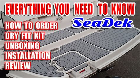 Seadek installation | How to install seadek | seadek reviews | seadek diy instructions dry fit ...