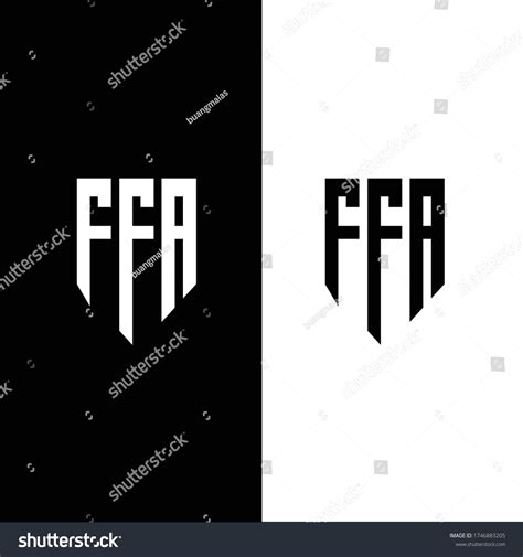 Abstract Letter Ffa Logo Design Initials Stock Vector (Royalty Free ...