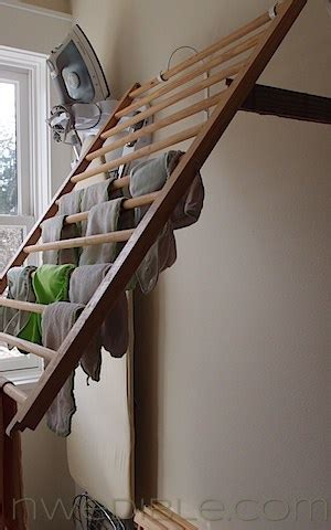 DIY Wall-Mounted Clothes Drying Rack | Northwest Edible Life