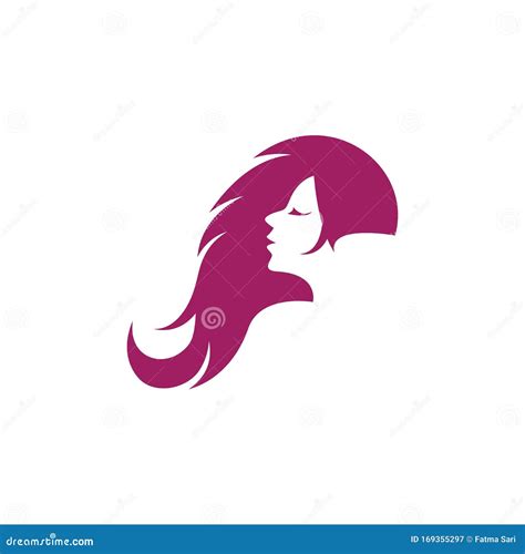 Hair Salon Logo Vector Icon Stock Vector - Illustration of face, black: 169355297